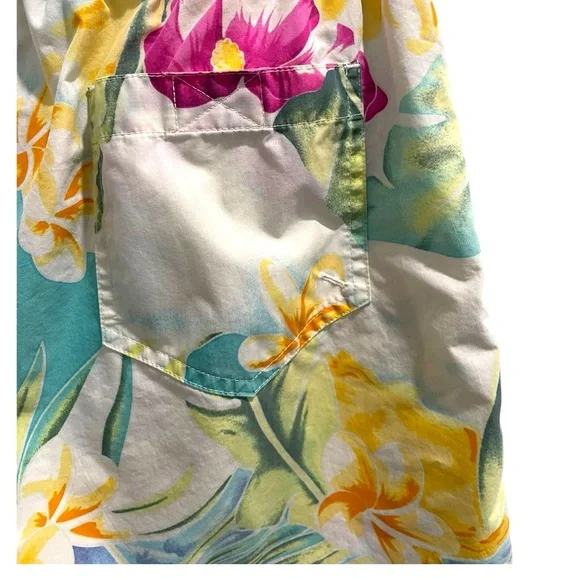 Polo Ralph Lauren Swimming Shorts Trunk Size M Beach Hawaiian Prints - Picture 6 of 14